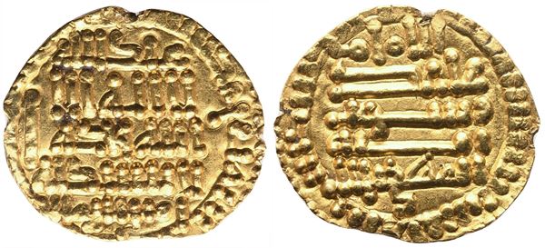 PALERMO. Fatimidi. Al-Mahdi Billah (909-934). Robai; Au (1,05 g; 13,5 mm)