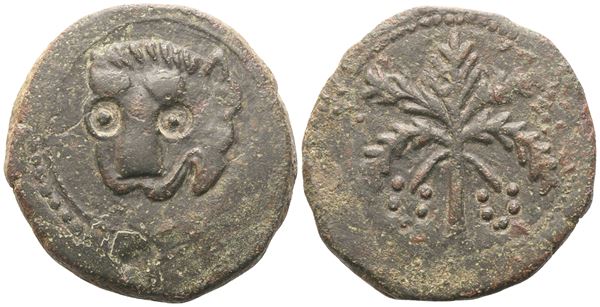 MESSINA. Guglielmo II (1166-1189). Follaro largo o Trifollaro; Æ (10,83 g; 25,5 mm)