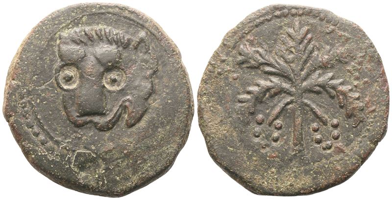 MESSINA. Guglielmo II (1166-1189). Follaro largo o Trifollaro; Æ (10,83 g; 25,5 mm)