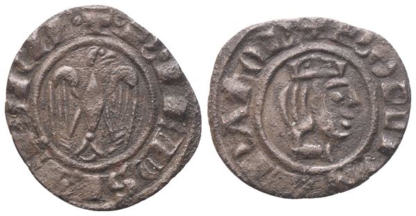 MESSINA. Federico II (1197-1250). Mezzo denaro; Mi (0,37 g; 12,5 mm)