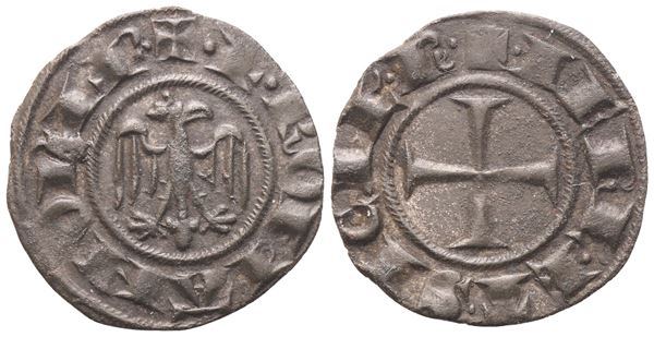 MESSINA. Federico II (1197-1250). Denaro; Mi (0,75 g; 15,5 mm)
