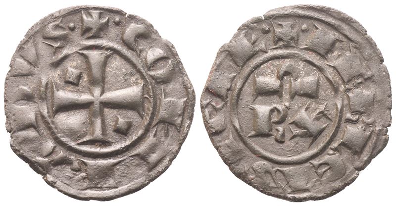 BRINDISI. Corrado I (1250-1254). Denaro; Mi (0,77 g; 15,4 mm)
