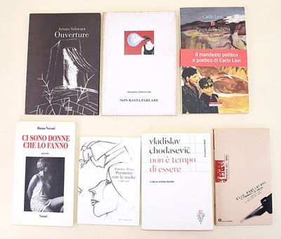 Raccolta di opere su poesia e filosofia contemporanea del secondo Novecento, 7 volumi