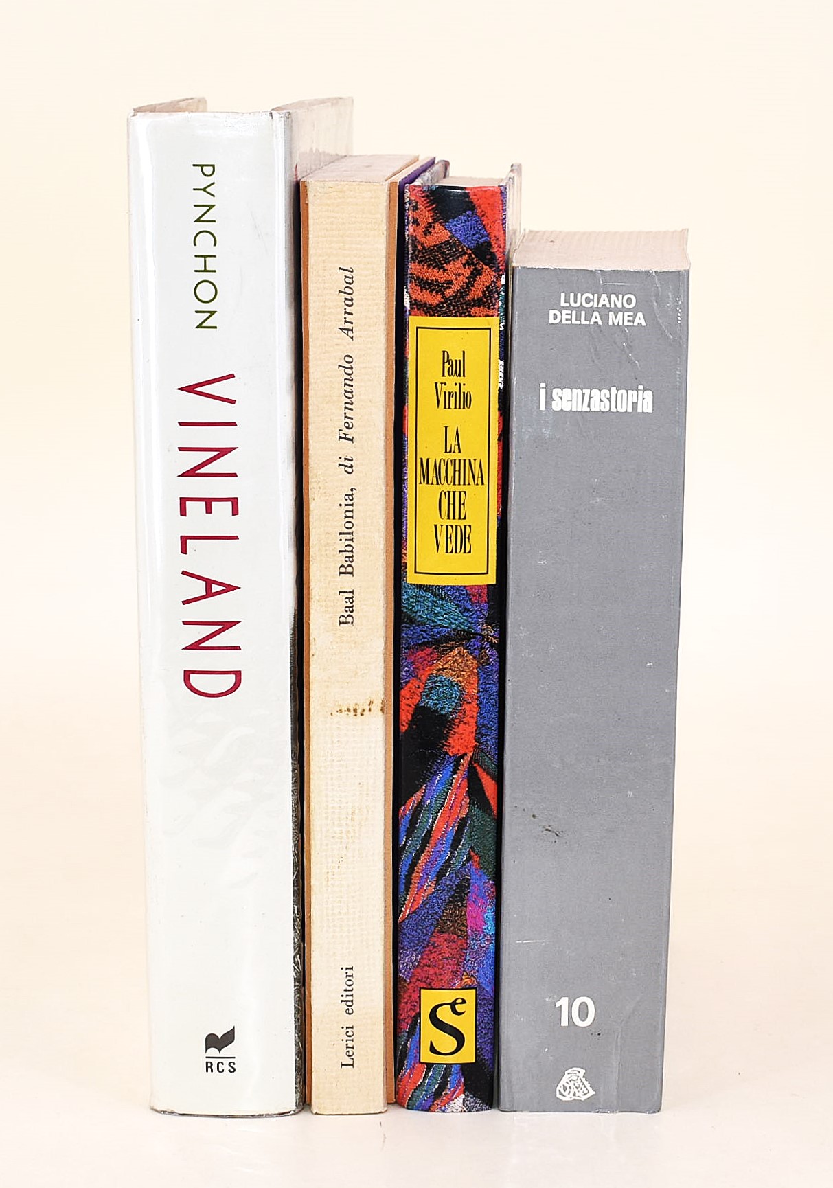 Della Mea, I Senzastoria; Virilio, La macchina che vede; Arrabal, Baal Babilonia; Pynchon, Vinela...