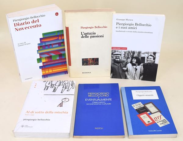 6 volumi di Bellocchio Piergiorgio con dedica autografa