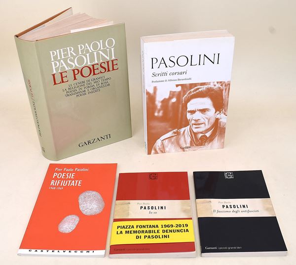 5 volumi di Pier Paolo Pasolini