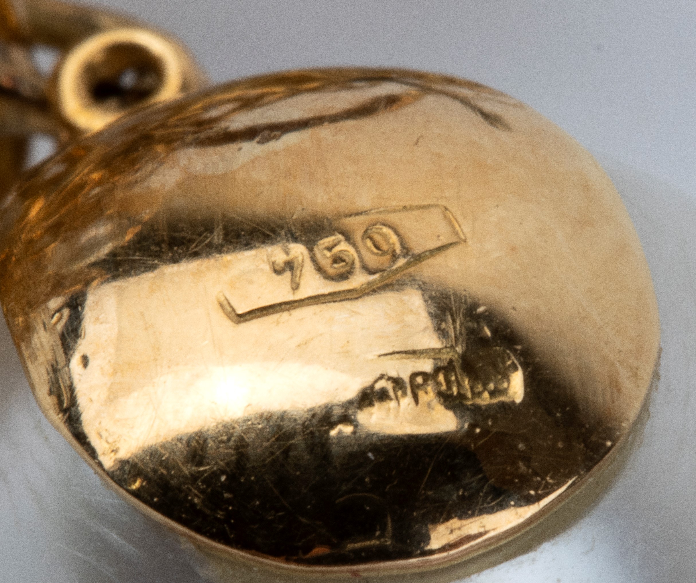 Orecchini pendenti in oro giallo 18k con perle australiane e diamanti