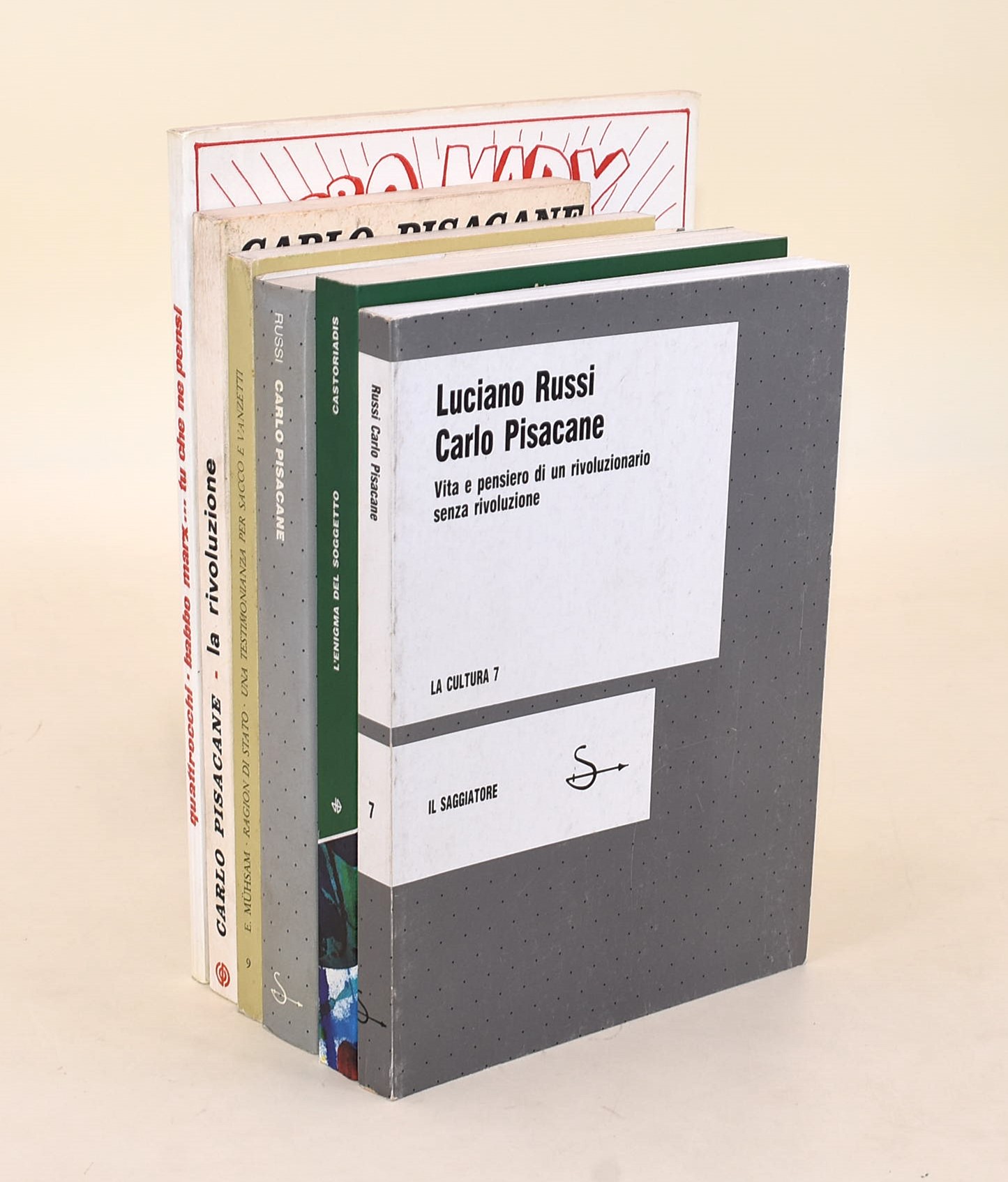 Mühsam, Ragion di Stato; Pisacane, La Rivoluzione; Russi, Carlo Pisacane (edizioni 1994 e 1982); ...