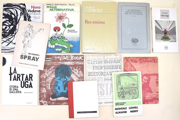 12 volumi di controcultura e avanguardia - Dedica autografa di Piromalli