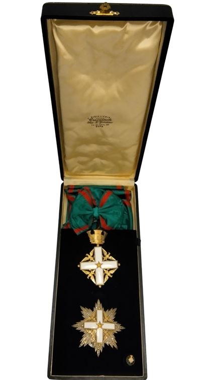 Ordine al Merito della Repubblica Italiana, insegna di Gran Croce in argento parzialmente dorato