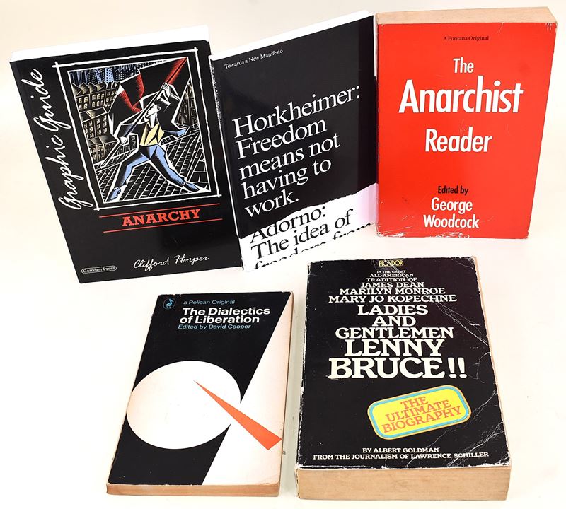 Cinque volumi anglofoni di filosofia, controcultura e anarchismo