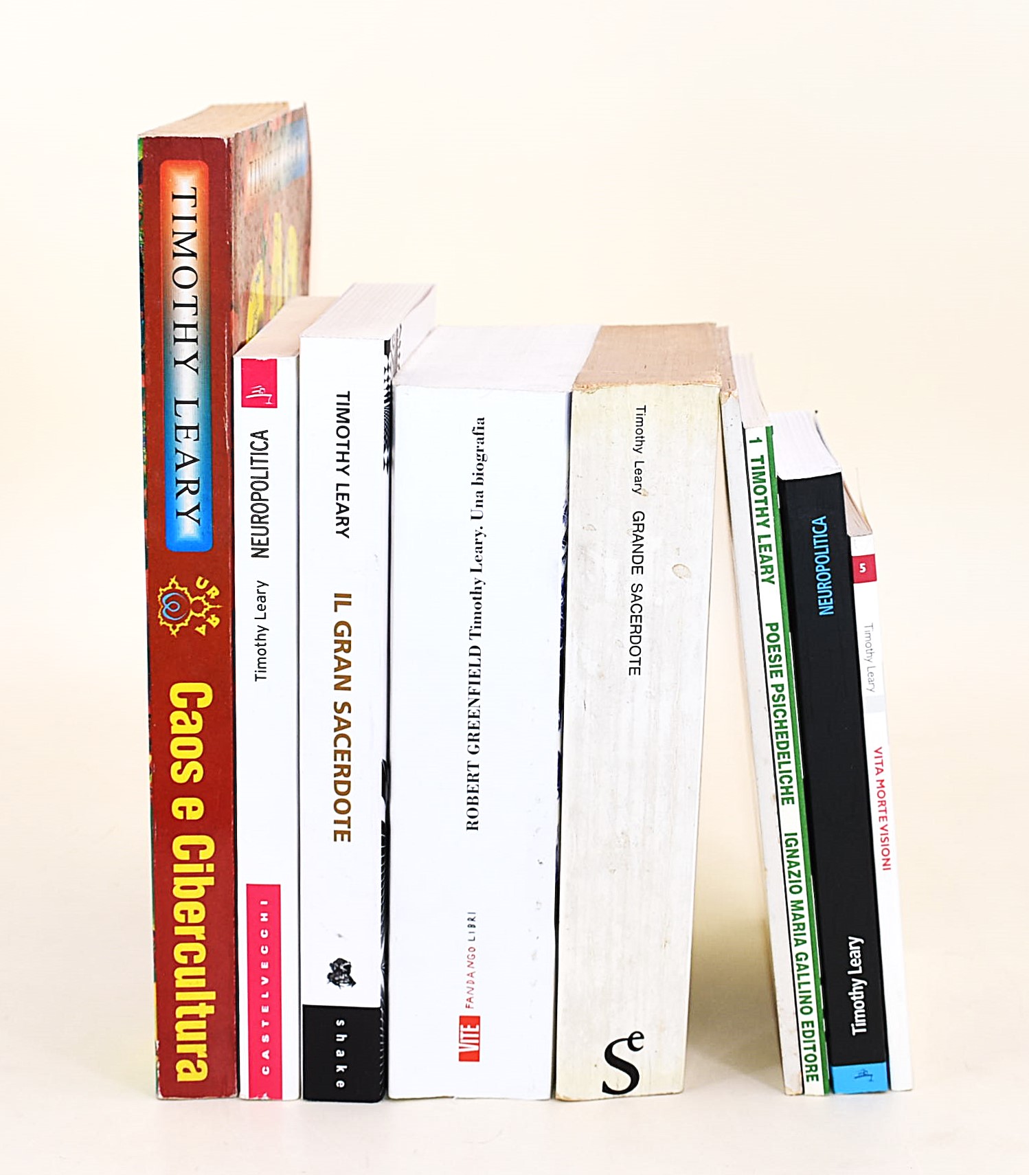 Leary, Timothy: Collezione di 9 volumi saggistici e biografici