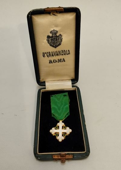 Ordine dei SS Maurizio e Lazzaro, miniatura in oro e smalti, primo quarto XX secolo