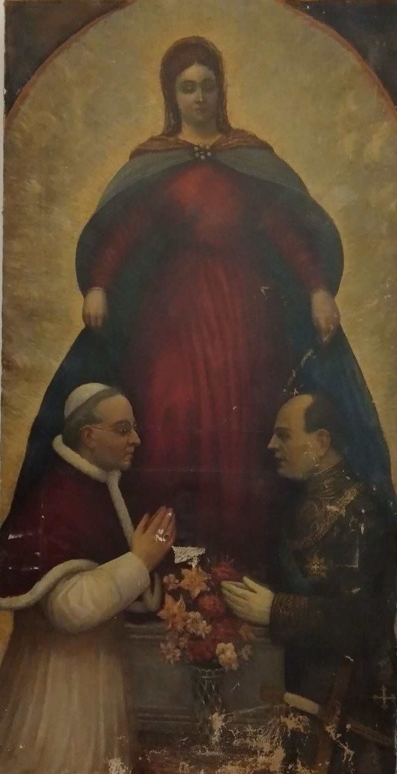 Allegoria dei Patti Lateranensi, dipinto su tela
