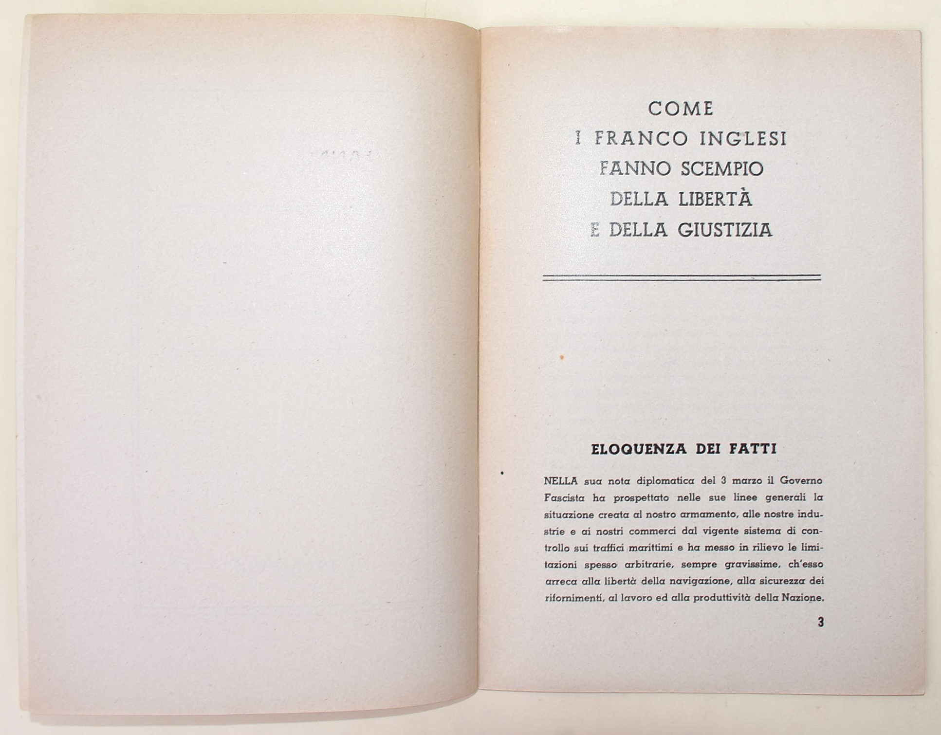 Opuscoli di propaganda politica durante la II Guerra Mondiale, 1940