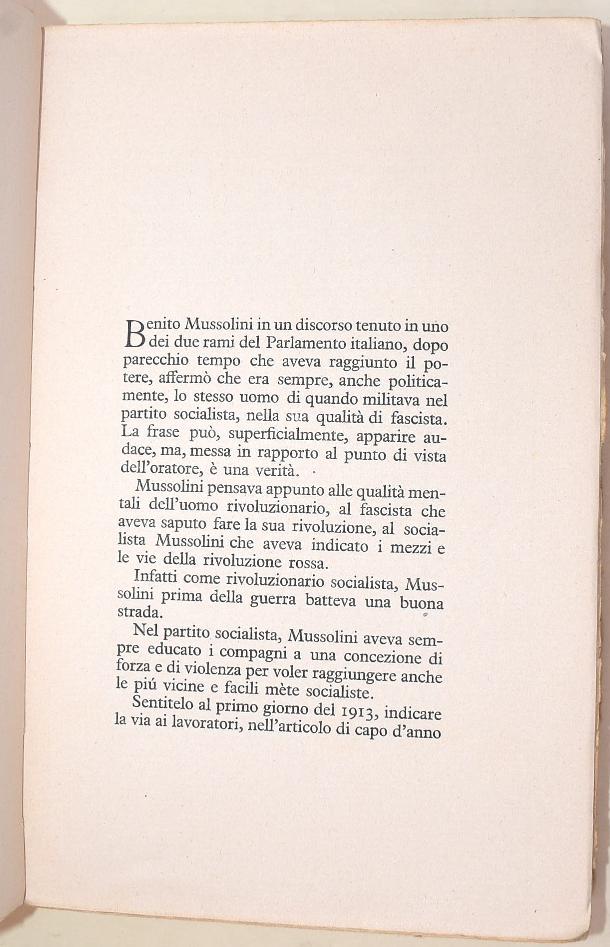 Mussolini, La nuova politica dell'Italia e altri testi sulla politica fascista