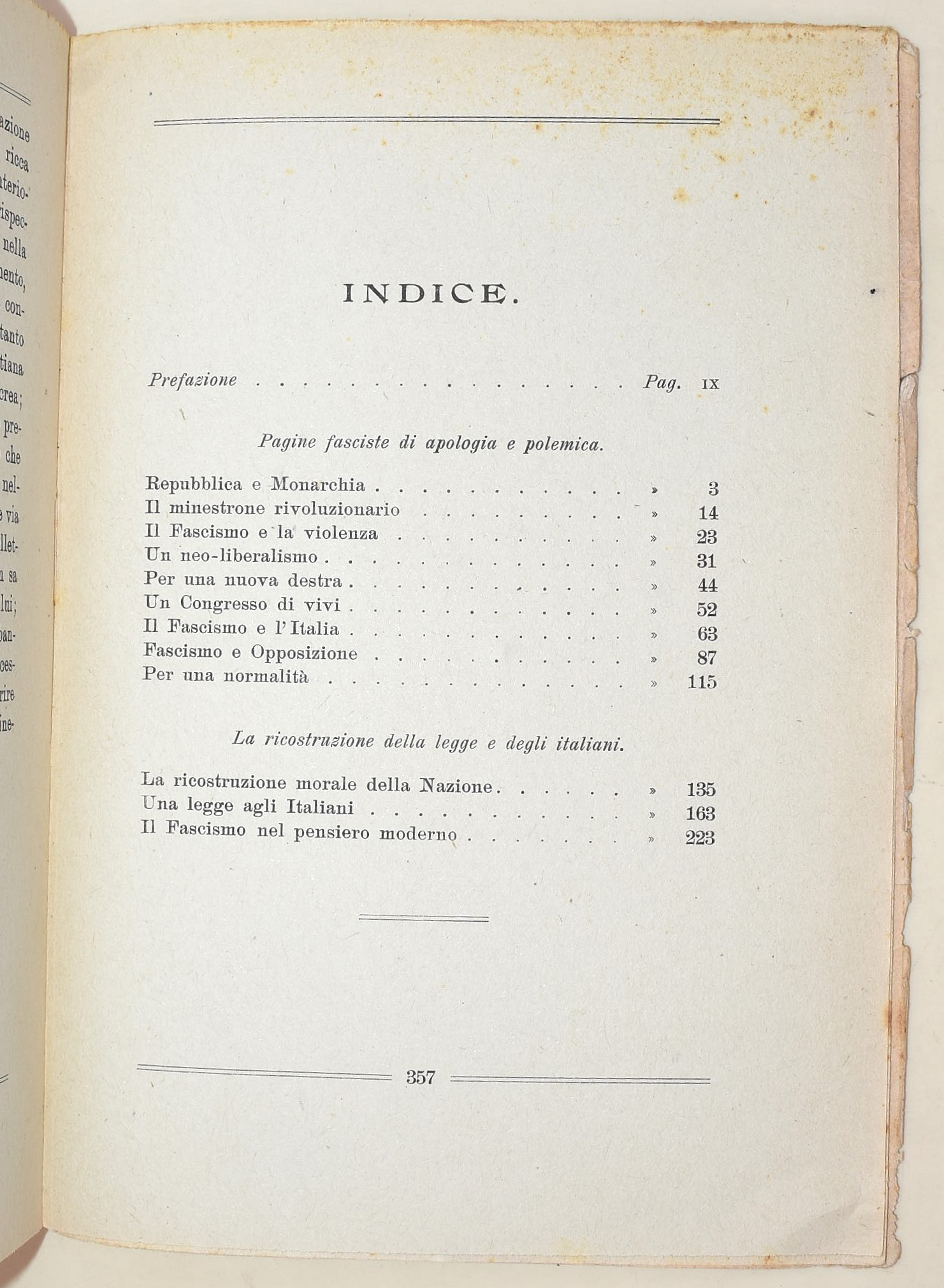 Ciccotti, Ettore: Il fascismo e le sue fasi. Anarchia - Dittatura - Deviazioni; Rocca, Massimo: I...