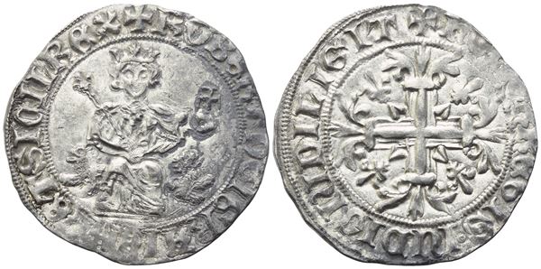 NAPOLI. Regno di Napoli. Roberto I d'Angiò (1309-1343). Gigliato; Ag (3,95 g; 28 mm)