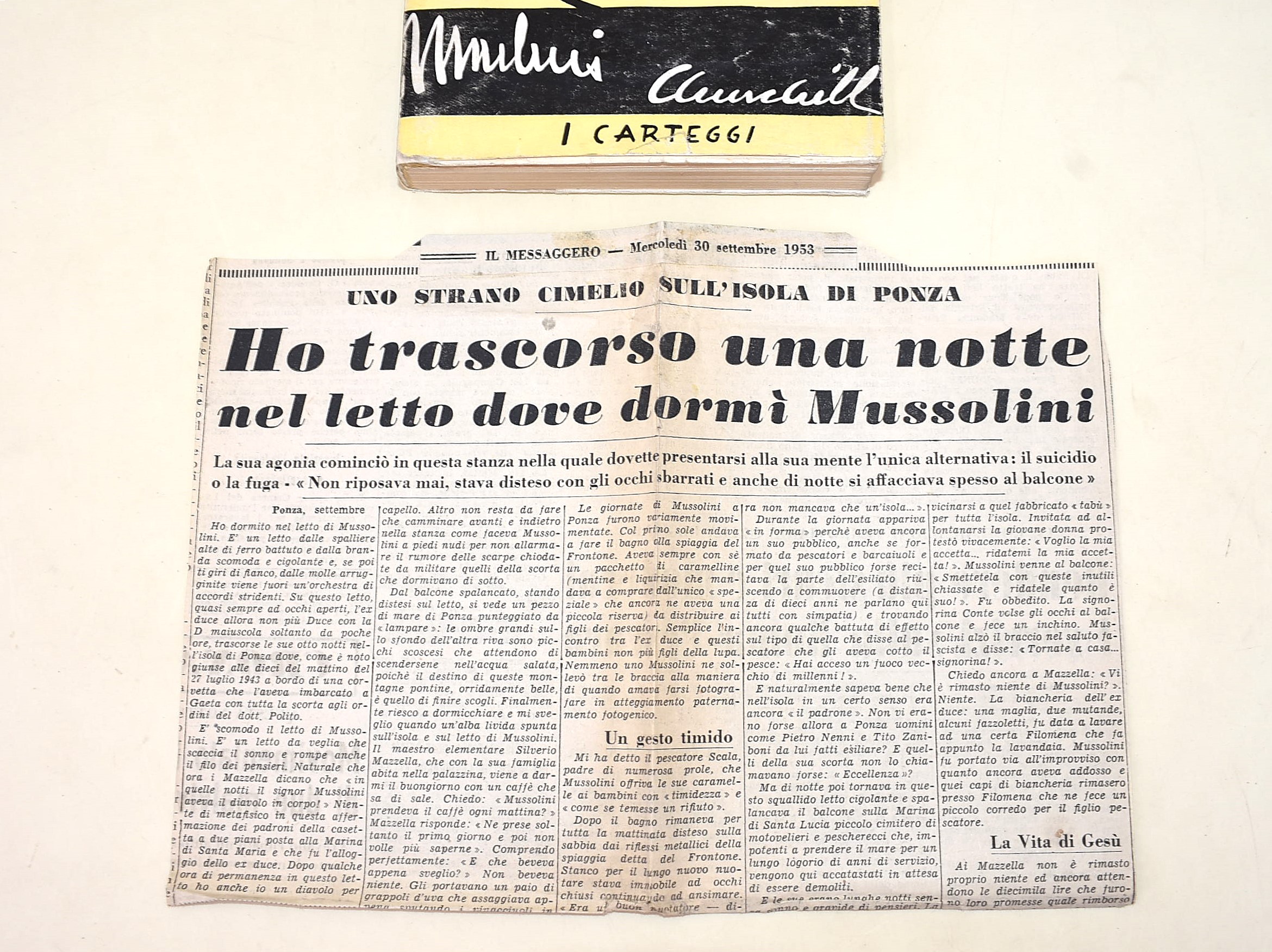 Campini, Dino; Bedeschi, Sante; Alessi, Rino; Querèl, Vittore: Tre volumi su Benito Mussolini