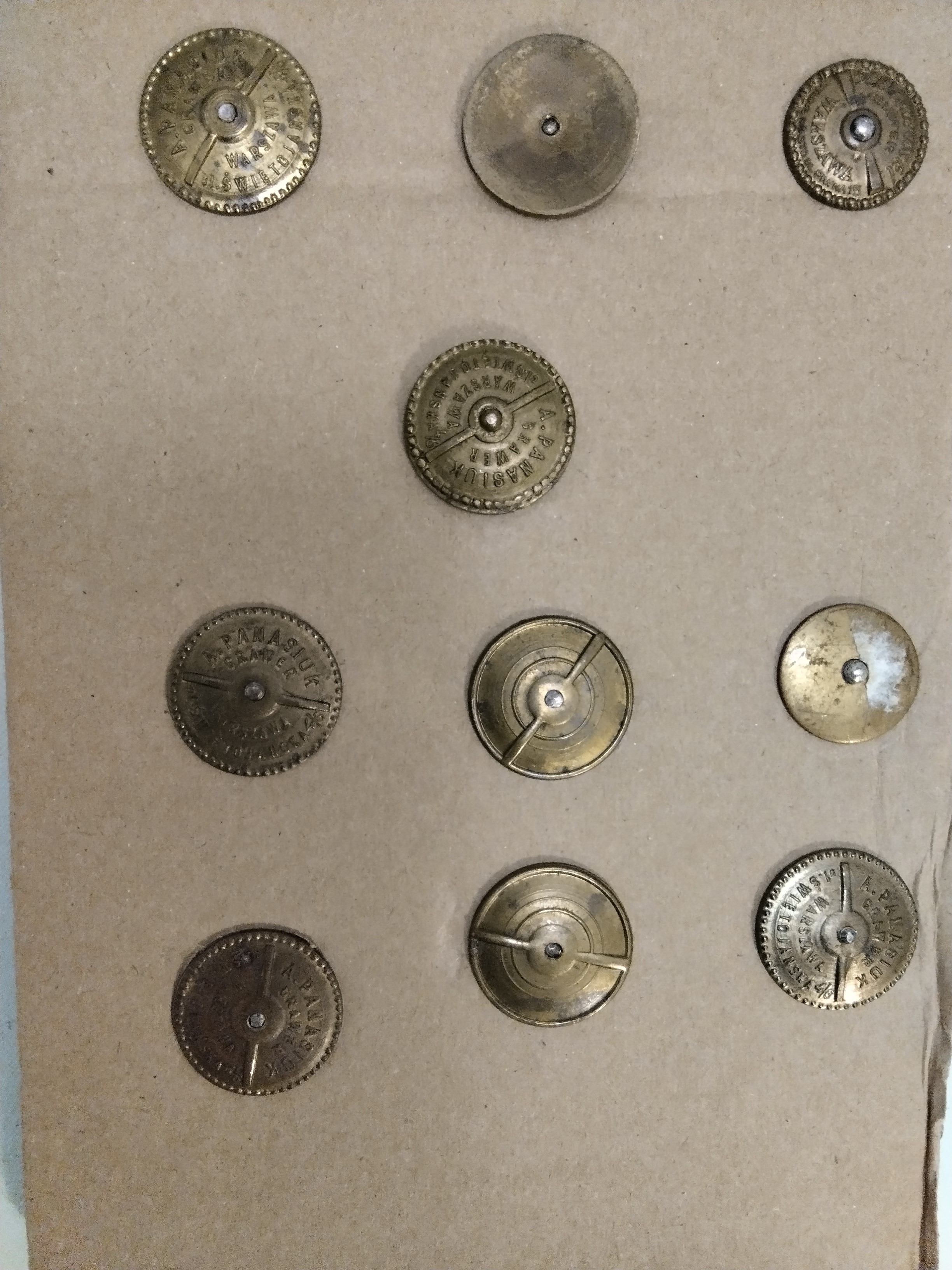 Polonia, lotto di dieci distintivi reggimentali