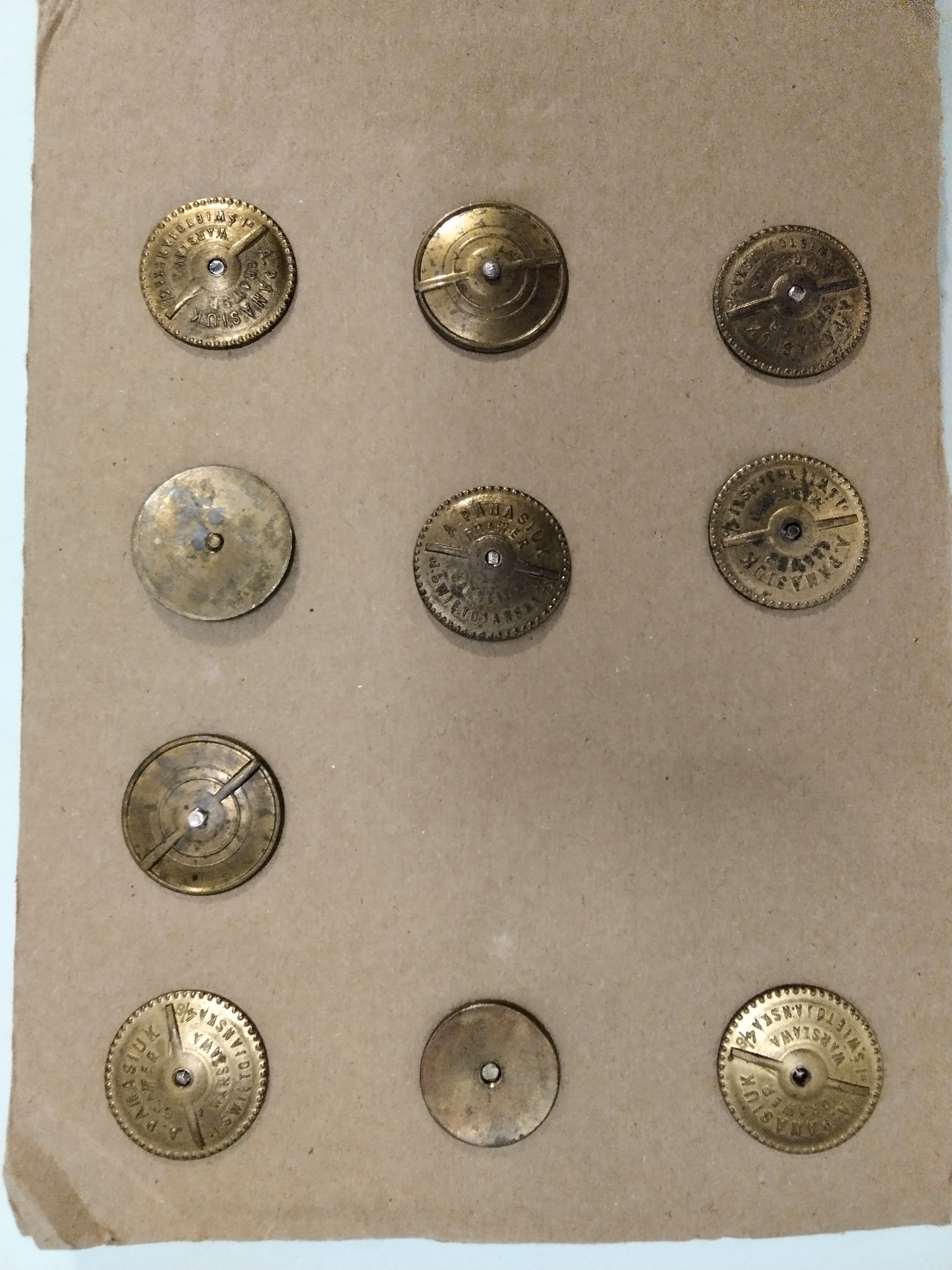 Polonia, lotto di dieci distintivi reggimentali