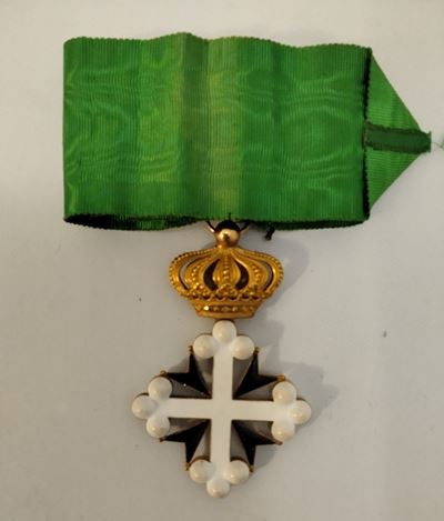 Ordine dei SS Maurizio e Lazzaro, Insegna di Commendatore in Oro e Smalti Policromi, primo quarto...