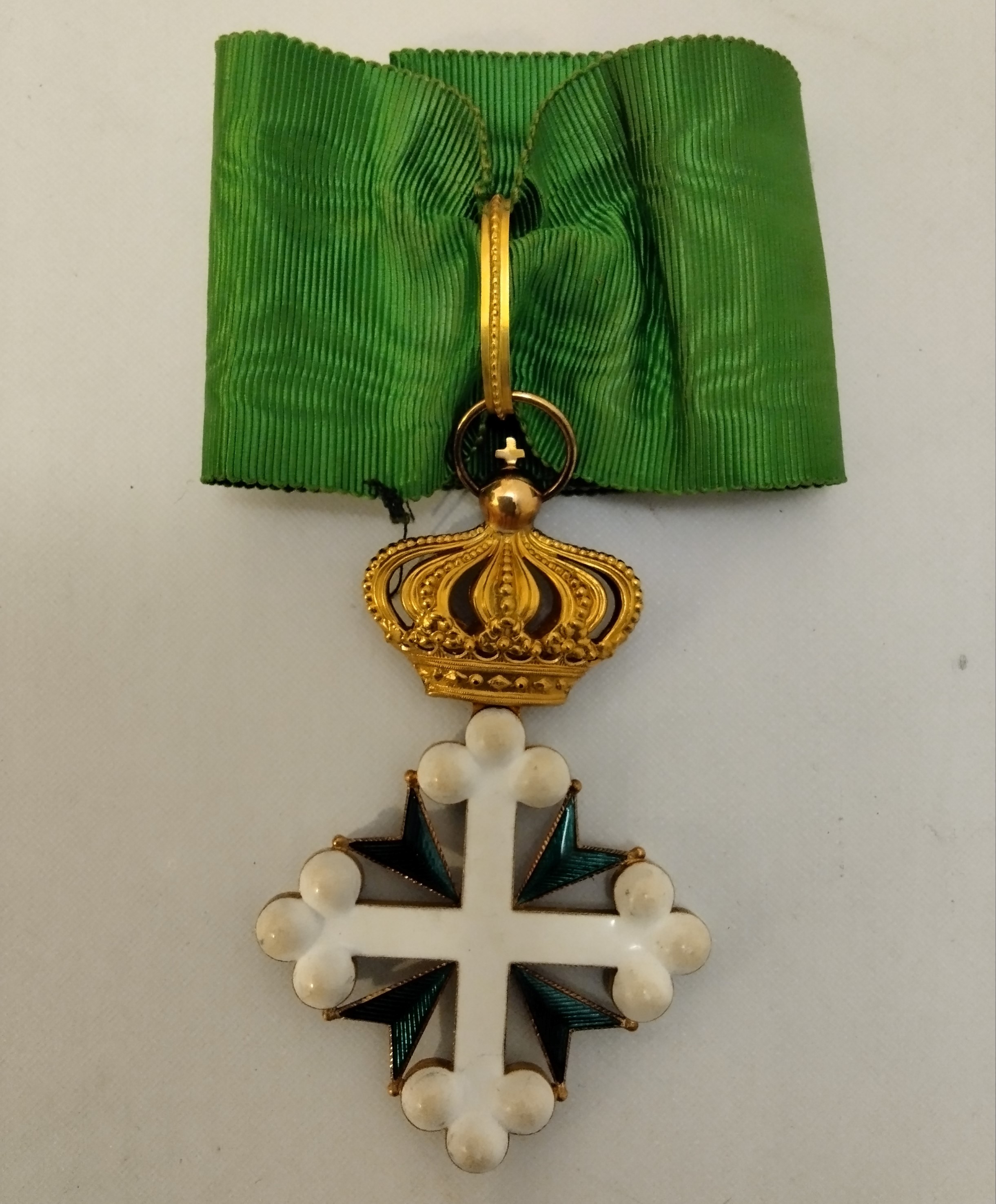 Ordine dei SS Maurizio e Lazzaro, Insegna di Commendatore in Oro e Smalti Policromi, primo quarto...