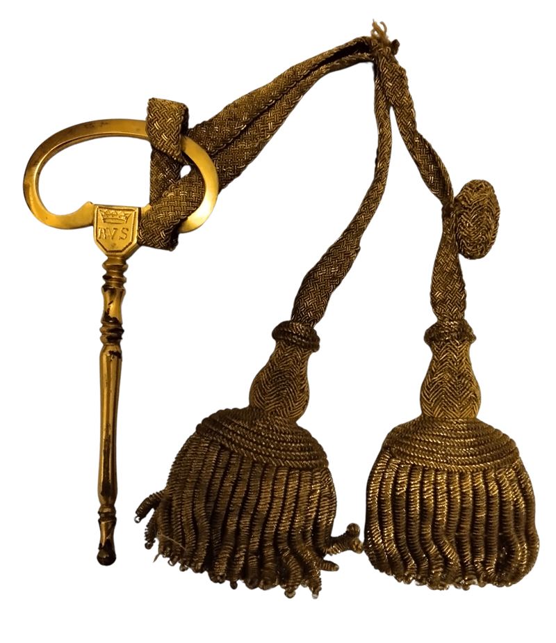 Chiave da ciambellano, Regno delle Due Sicilie, bronzo dorato, prima metà XIX secolo
