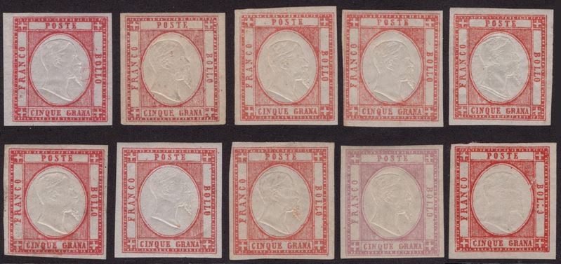 Prov. Napoletane, Studio dei colori - 5 gr. n. 21