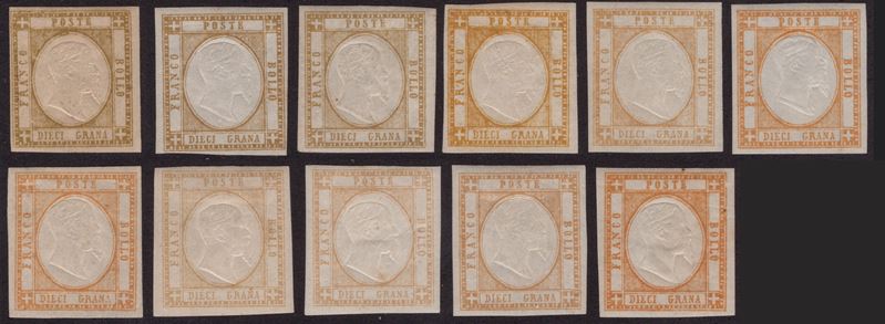 Prov. Napoletane, Studio dei colori - 10 gr. n.22