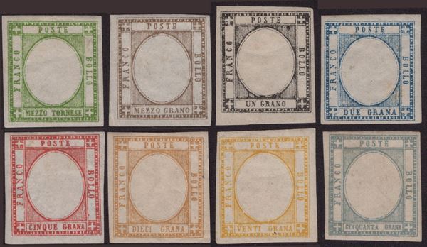 Prov. Napoletane - La serie sena effige con gomma, MH.
