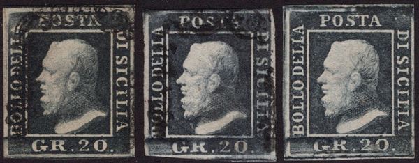 Sicilia - 20gr. in tre diverse tonalità di colore.