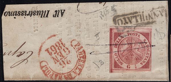 Napoli - 1/2gr. carminio vivo su frammento