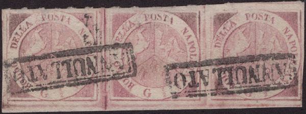 Napoli - 1/2gr. I tav. in striscia di tre