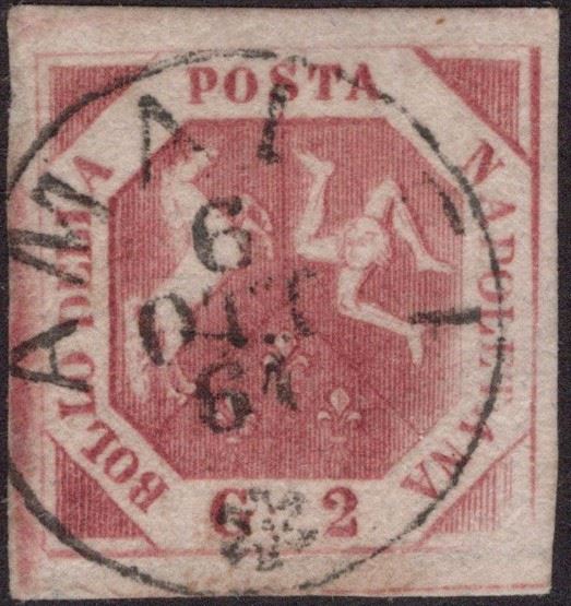 Napoli - Annullamenti, Amalfi (pt.12) su 2gr. III tav. pos.93  - Asta FRANCOBOLLI E STORIA POSTALE - Bertolami Fine Art - Casa d'Aste