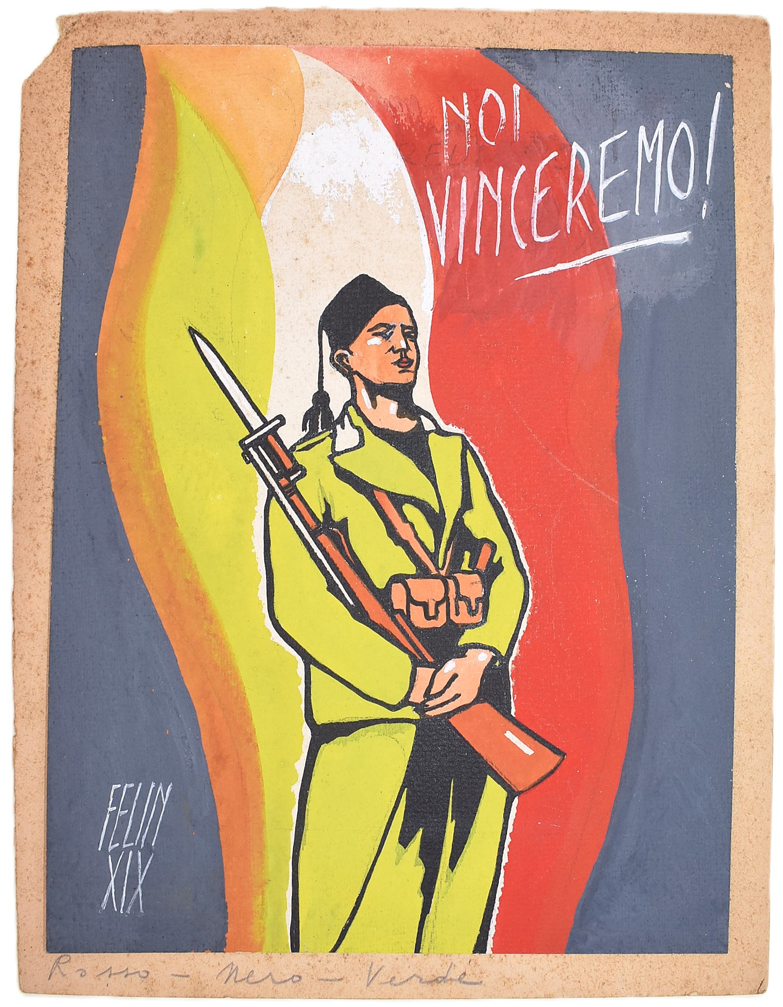 Felin, Coppia di bozzetti all'acquarello, 1941