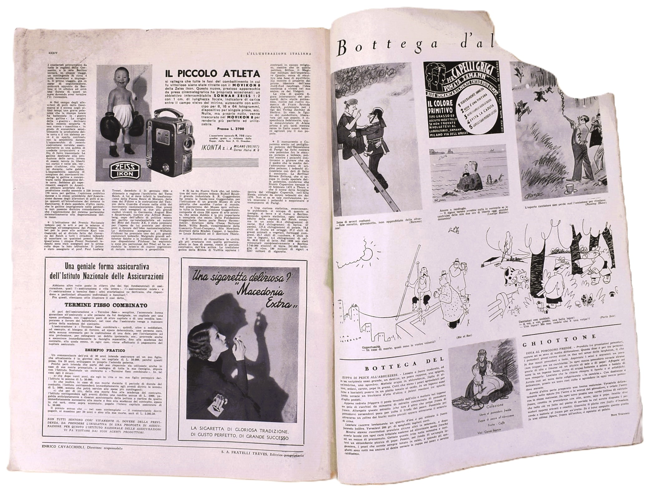 Riviste italiane del periodo fascista: 'La Nostra Guerra' (1942), 'Panorami della Guerra' (1941),...