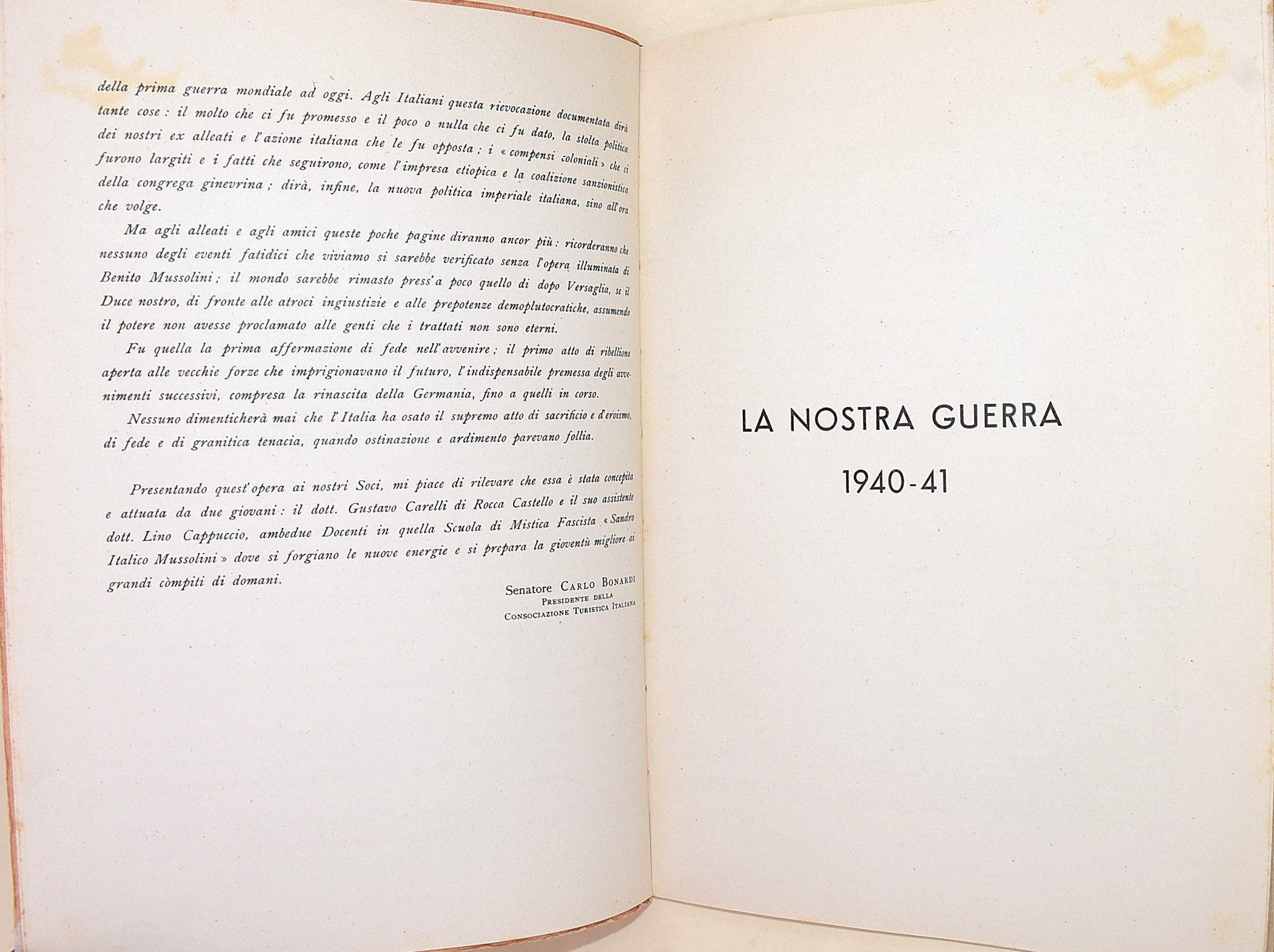 Riviste italiane del periodo fascista: 'La Nostra Guerra' (1942), 'Panorami della Guerra' (1941),...
