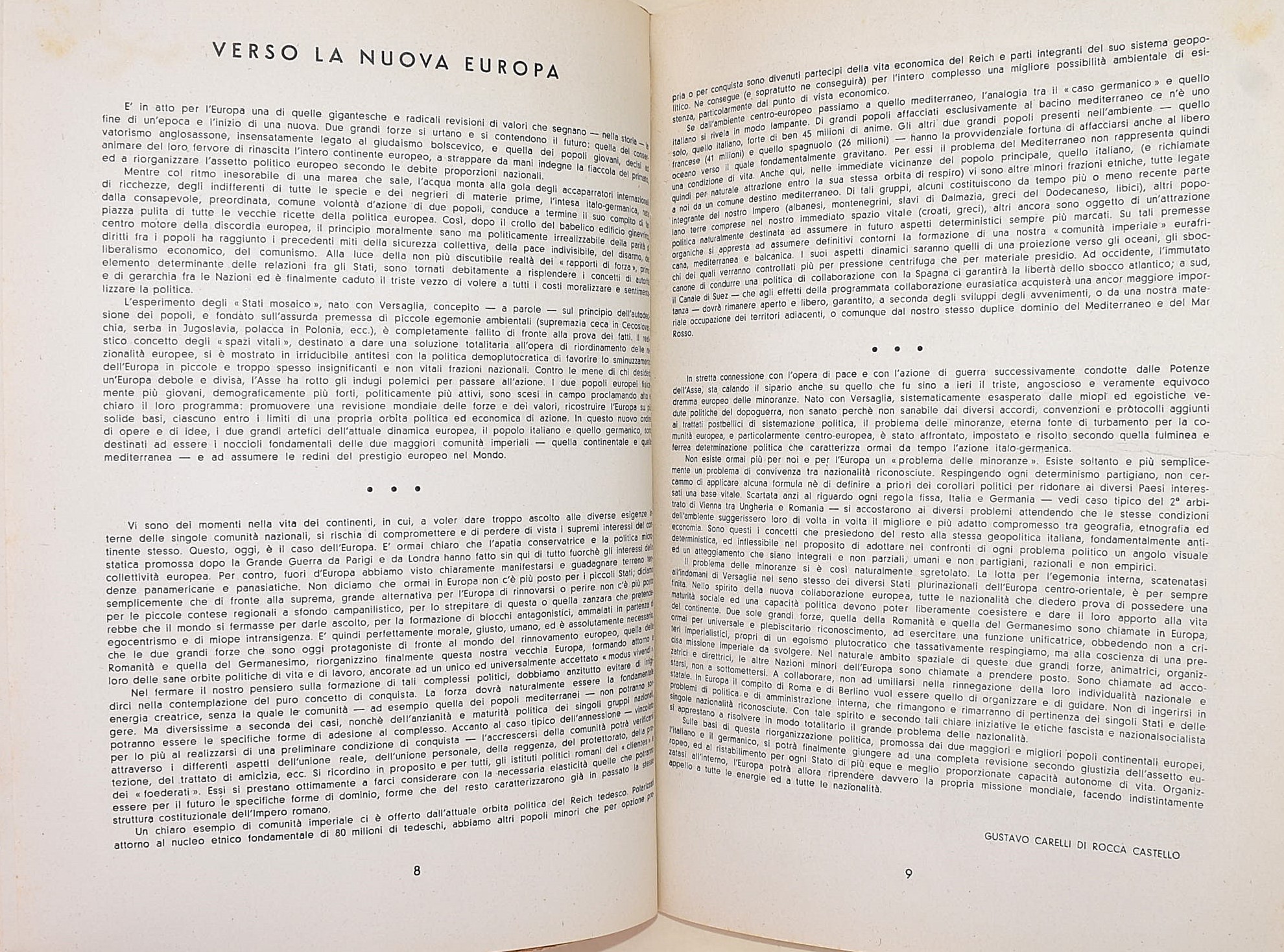Riviste italiane del periodo fascista: 'La Nostra Guerra' (1942), 'Panorami della Guerra' (1941),...