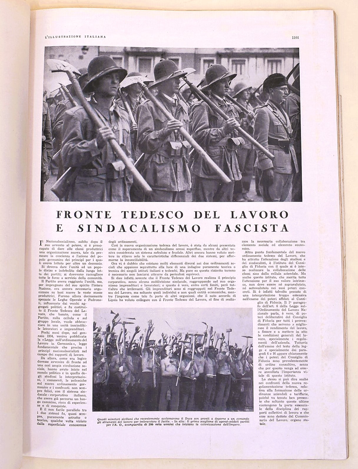 Riviste italiane del periodo fascista: 'La Nostra Guerra' (1942), 'Panorami della Guerra' (1941),...