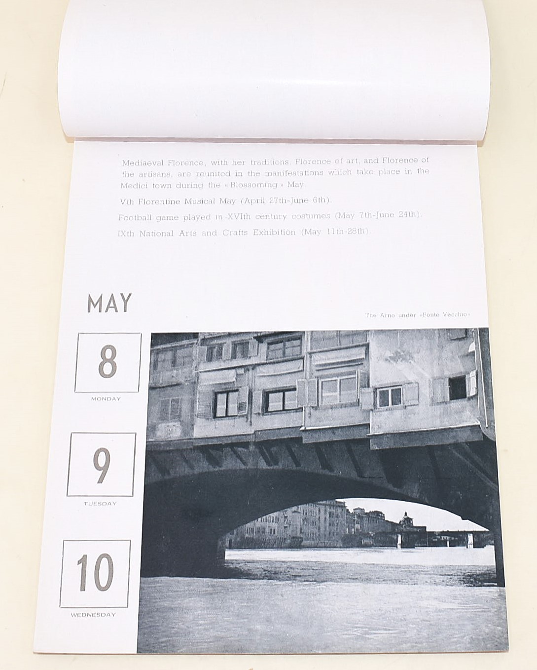 Calendario turistico italiano, 21 aprile - 31 dicembre 1939