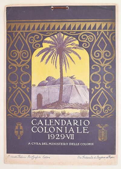 Ministero delle Colonie, Calendario Coloniale 1929 - VII