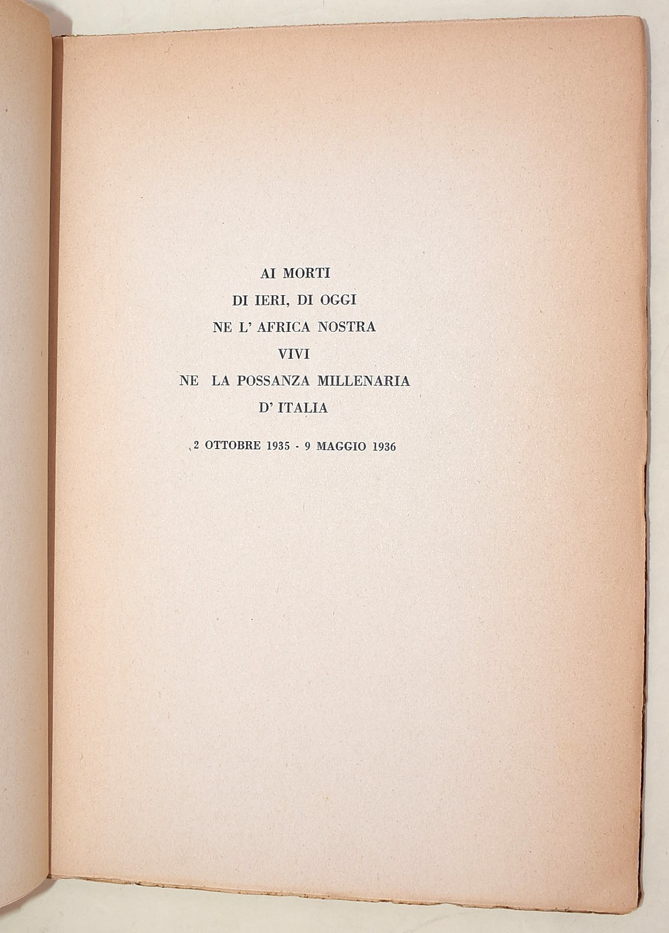 Vanalesti, Canti di oggi, con dedica autografa e fascio littorio, Tip. Luigi Parma, 1937