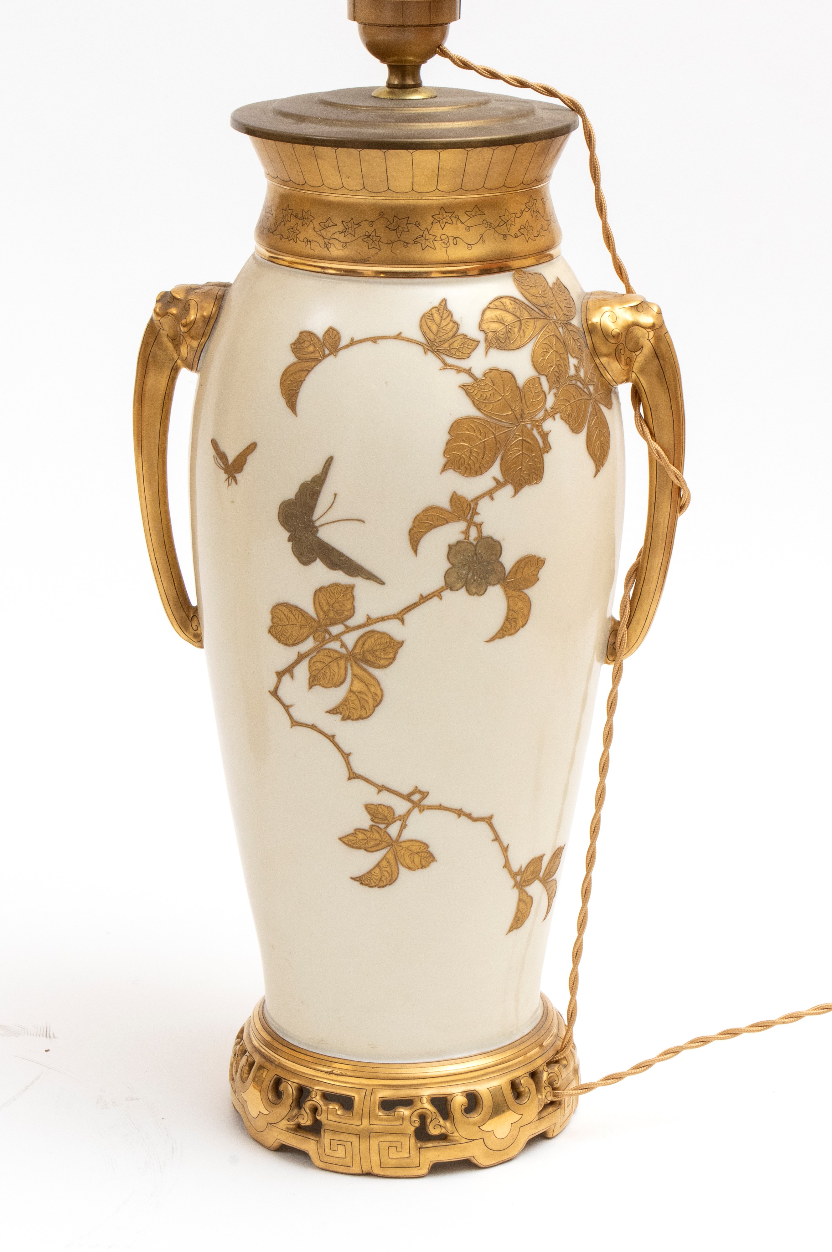 Janetti Padre & Figli - Coppia di lampade da tavolo in ceramica, Emporio Janetti, fine XIX secolo