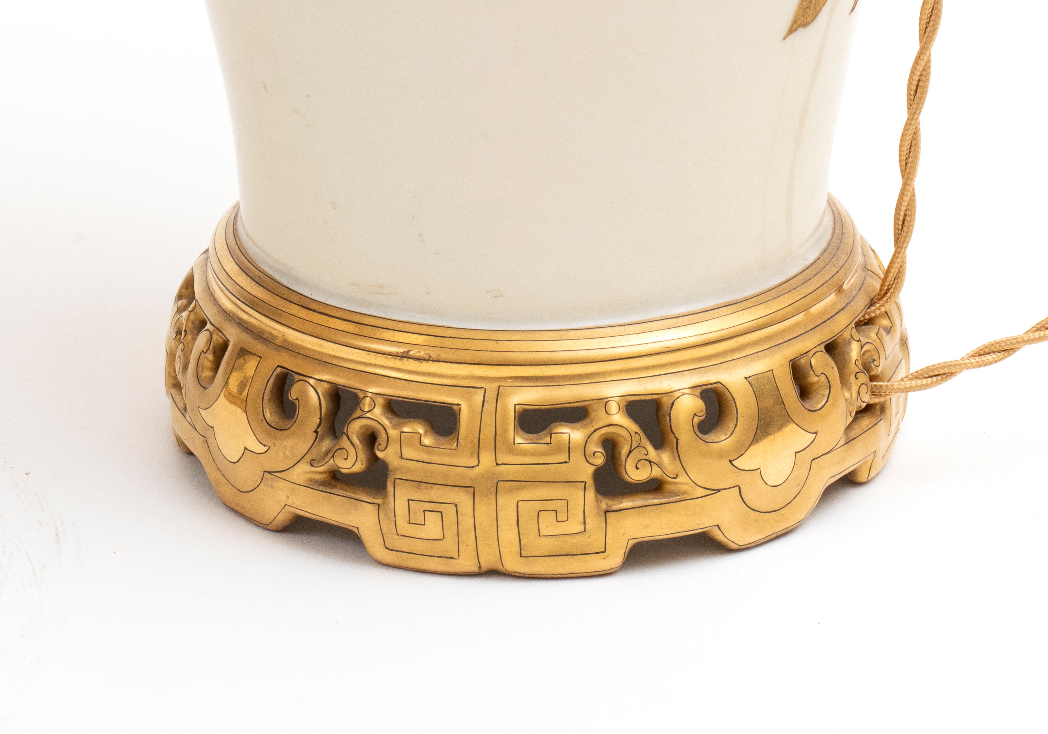 Janetti Padre & Figli - Coppia di lampade da tavolo in ceramica, Emporio Janetti, fine XIX secolo