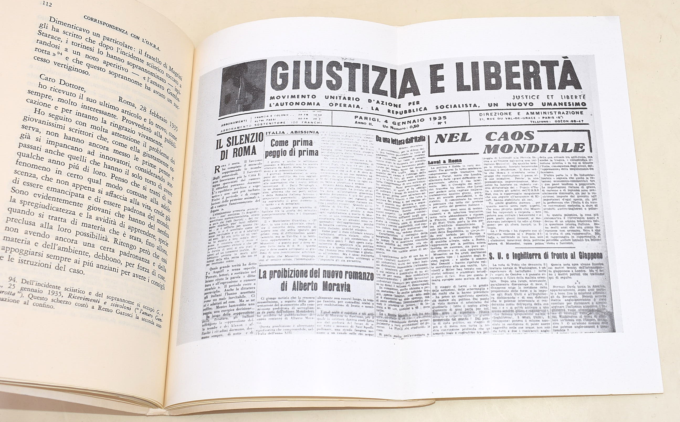 Formiggini A. F., La ficozza filosofica del fascismo (1923) con lettere all'O.V.R.A.