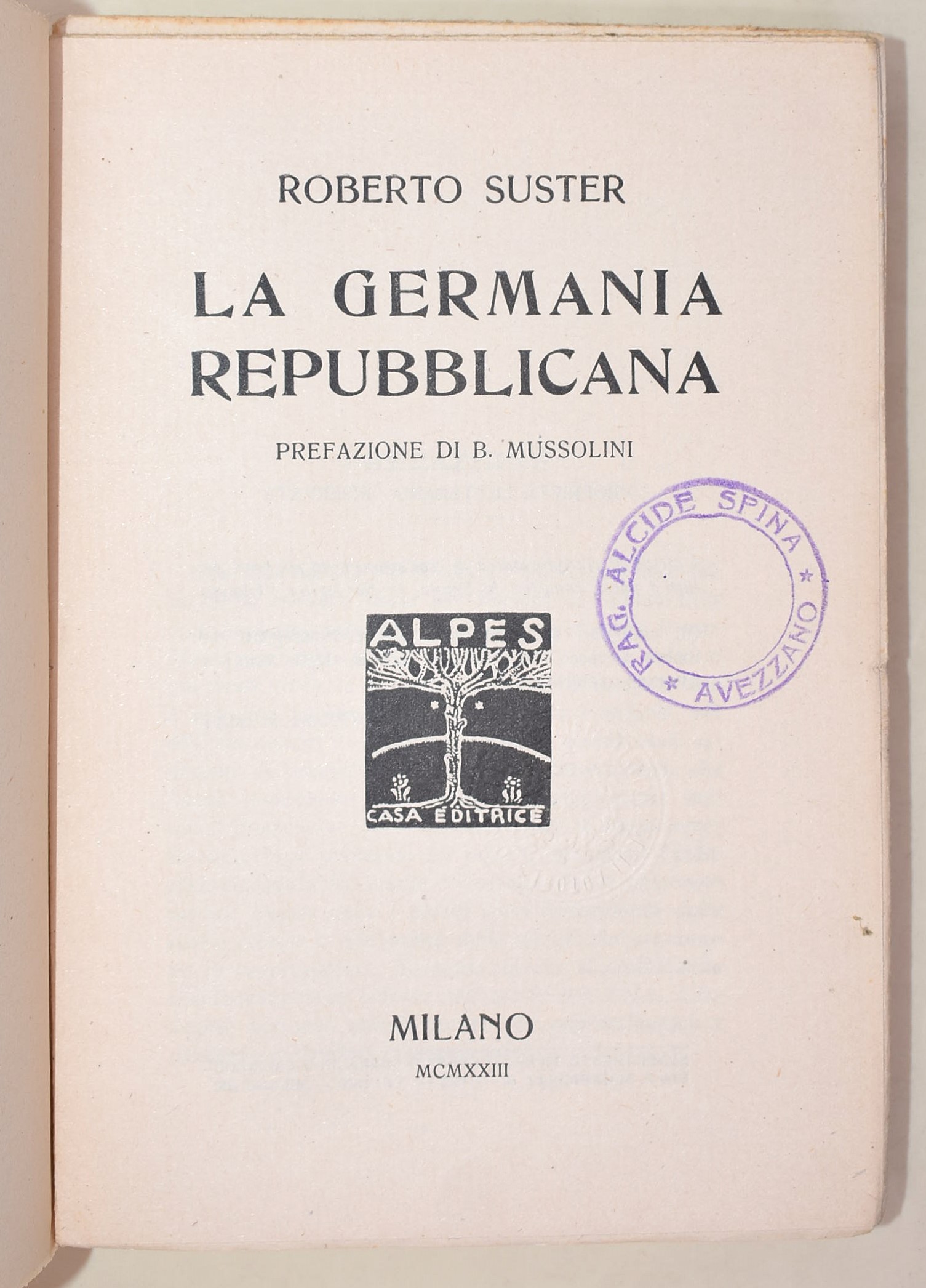 Suster, La Germania Repubblicana; Fatta, Le origini della Germania Contemporanea; Preziosi, La Ge...