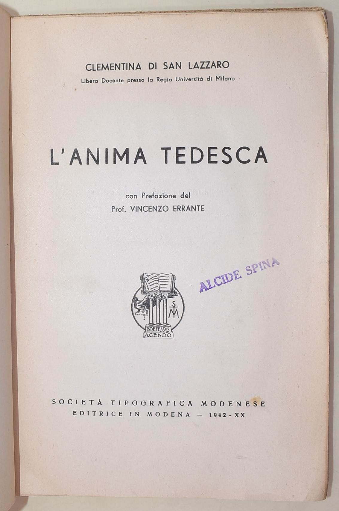 Niceforo, I Germani. Storia di un'idea e di una 'razza'; Curatulo, Italia e Germania nel pensiero...