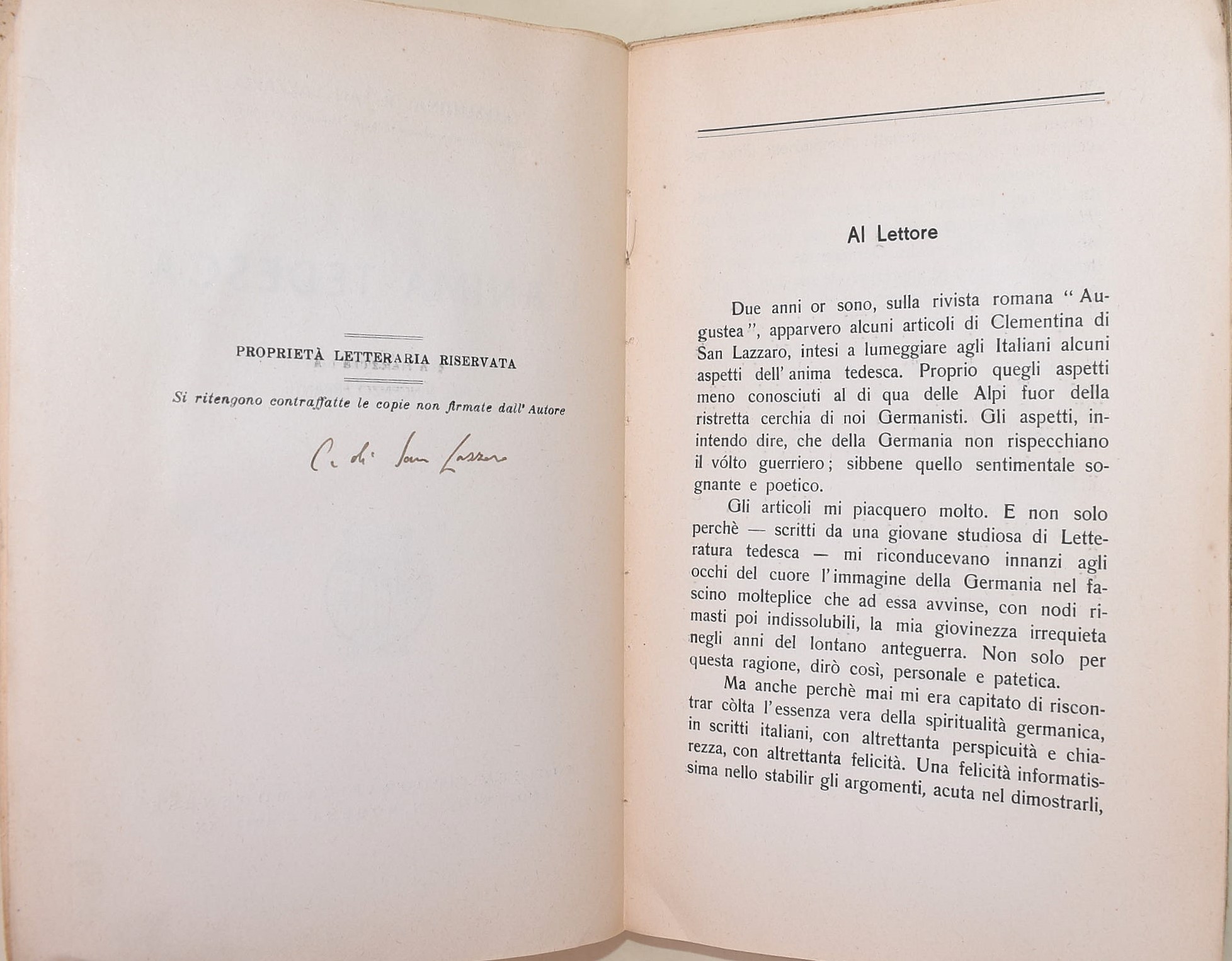 Niceforo, I Germani. Storia di un'idea e di una 'razza'; Curatulo, Italia e Germania nel pensiero...