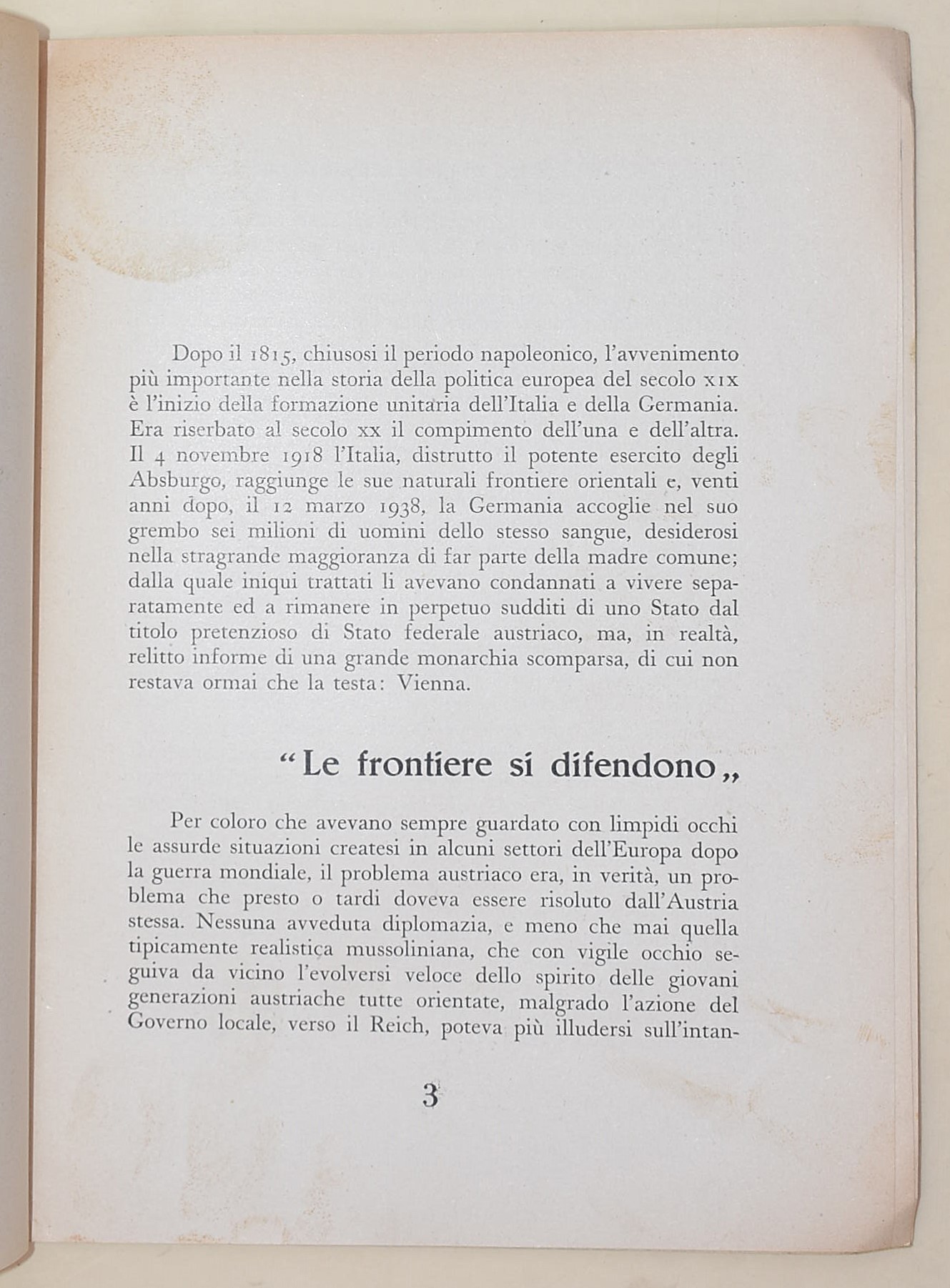 Niceforo, I Germani. Storia di un'idea e di una 'razza'; Curatulo, Italia e Germania nel pensiero...
